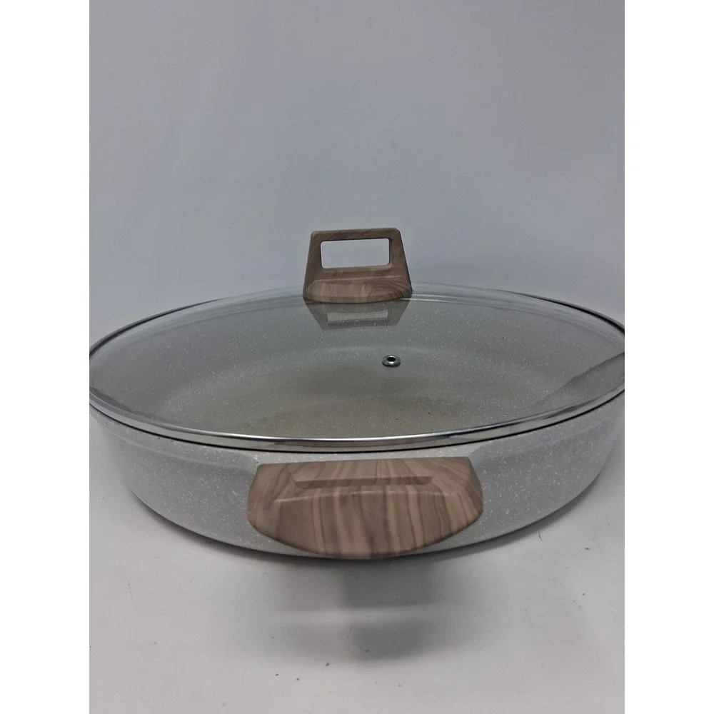 Natural Elements Woodstone Premium 6.6-Qt,  14 In Low Casserole